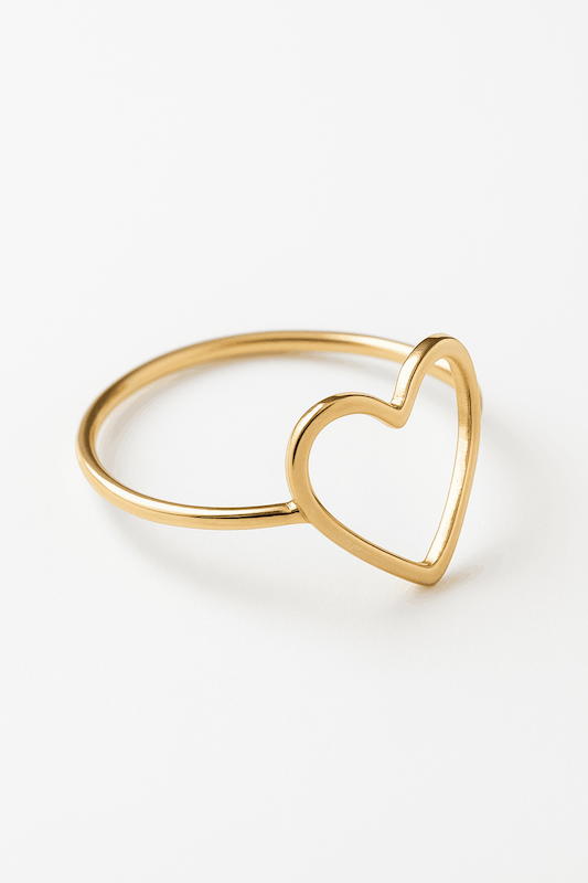 انگشتر طلا قلب پاک