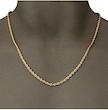 گردنبند زنجیر طلا طنابی کونیک
