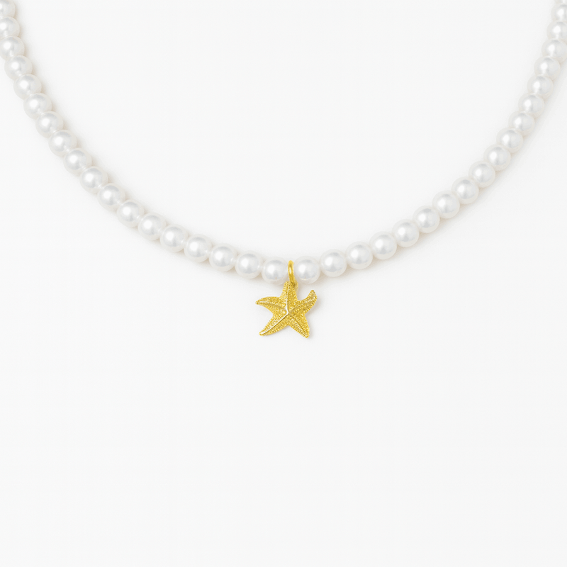 گردنبند چوکر مرواریدی پاتریک ستاره دریا