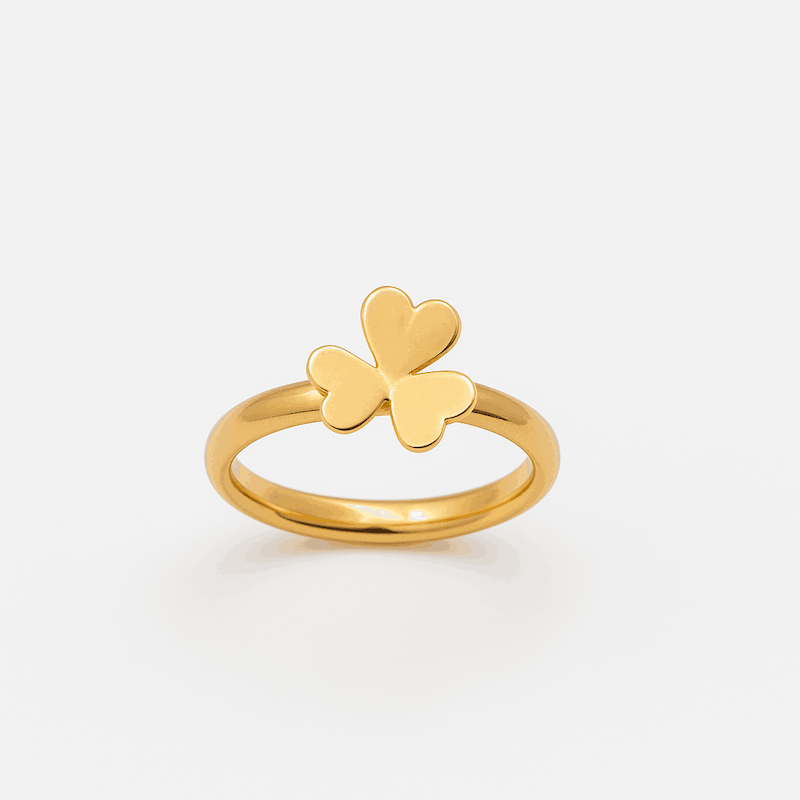 انگشتر طلا ونکلیف الحمرا سه برگ