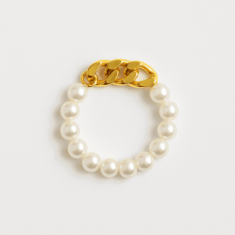 انگشتر طلا مرواریدی کارتیه