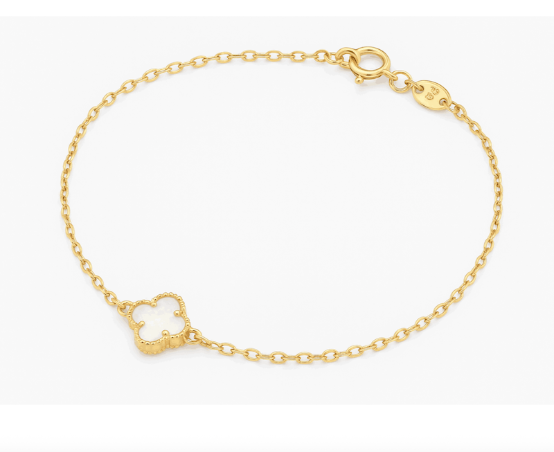  دستبند طلا ونکلیف لایت سفید صدفی