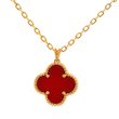 آویز طلا ونکلیف قرمز Carnelian