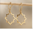 گوشواره طلا ۱۸ عیار زنانه سیلوئت کانتوری Outline / Contour Earrings