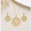 نیم ست طلا ۱۸ عیار زنانه مشبک فیلگری Filigree