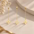 آویز طلا زنجیری ۲ سانتی بلند لوئی ویتون Louis Vuitton پلاک زنانه طلا ۱۸ عیار