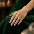 انگشتر طلا مدل کروسان صدفی لوکس طلا ۱۸ عیار