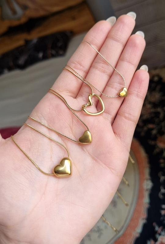 کالکشن گردنبند قلبی استیل