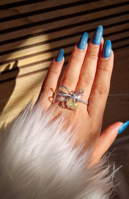 انگشتر جواهری ۲انگشتی