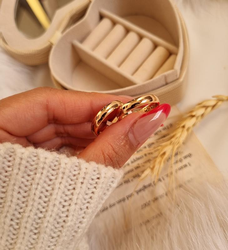 رینگ ساده طلایی ژوپینگ