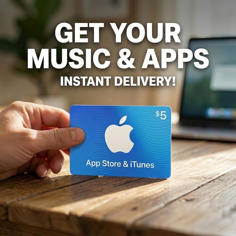 گیفت کارت ۵ دلاری آیتونز