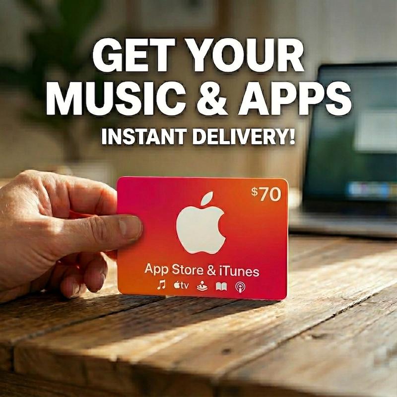 گیفت کارت 70 دلاری آیتونز