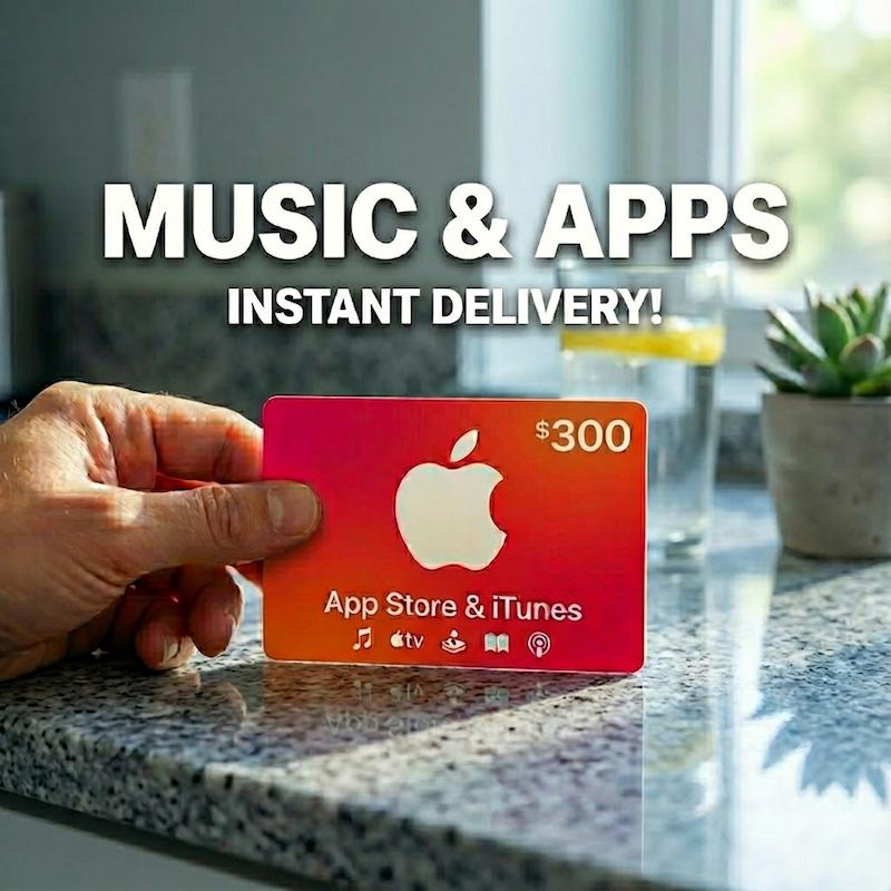 گیفت کارت 300 دلاری آیتونز