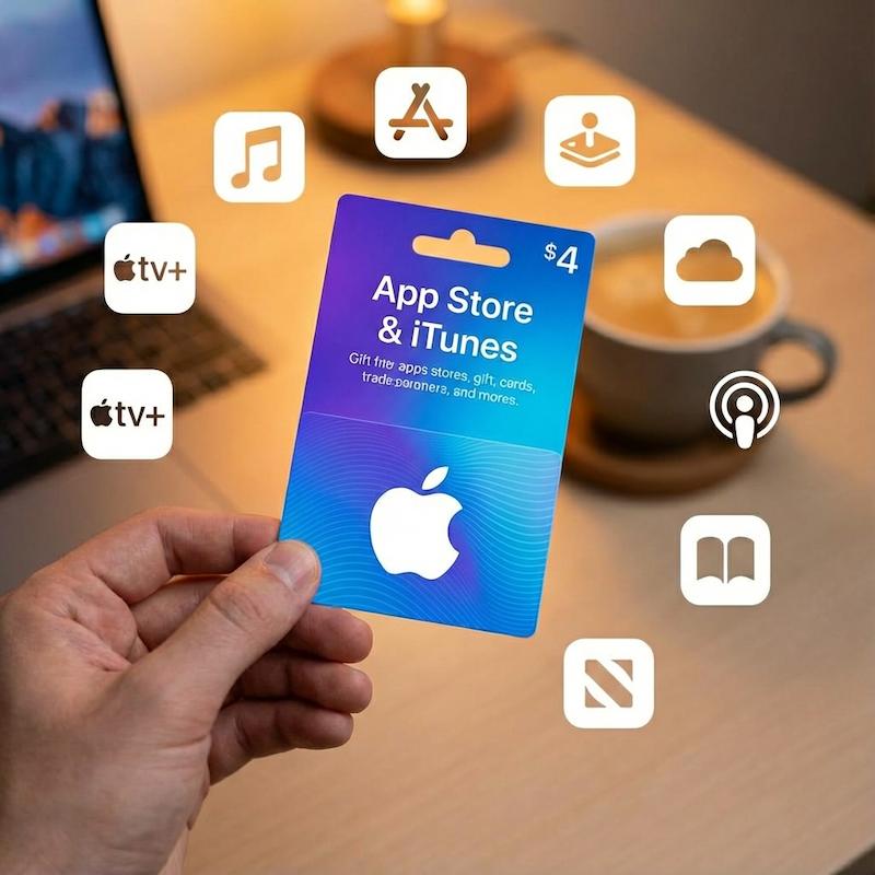 گیفت کارت ۴ دلاری آیتونز