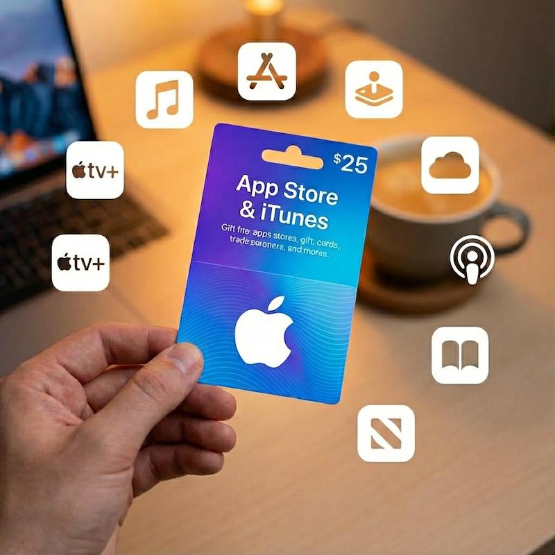 گیفت کارت ۲۵ دلاری آیتونز