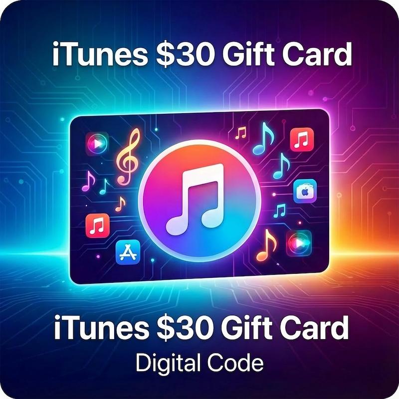 کارت ۳۰ دلاری آیتونز