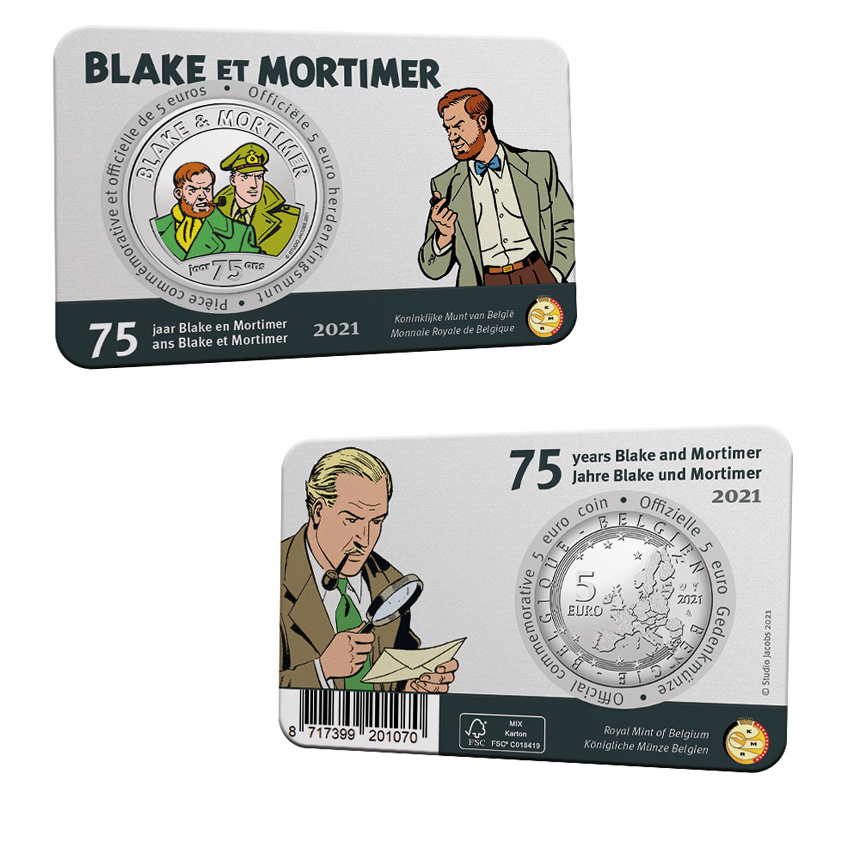 سکه یادبود بلیک و مورتیمر - رنگی