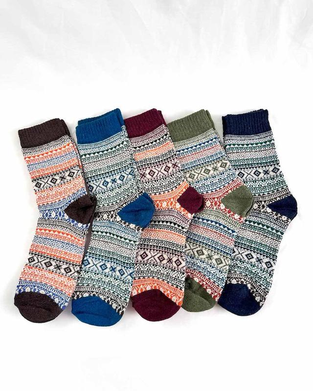 جوراب بافتنی وینتیج کویر 