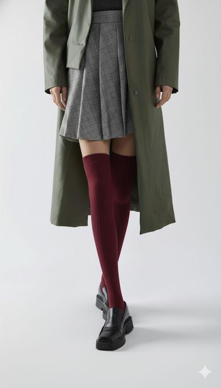 جوراب بالا زانو کبریتی