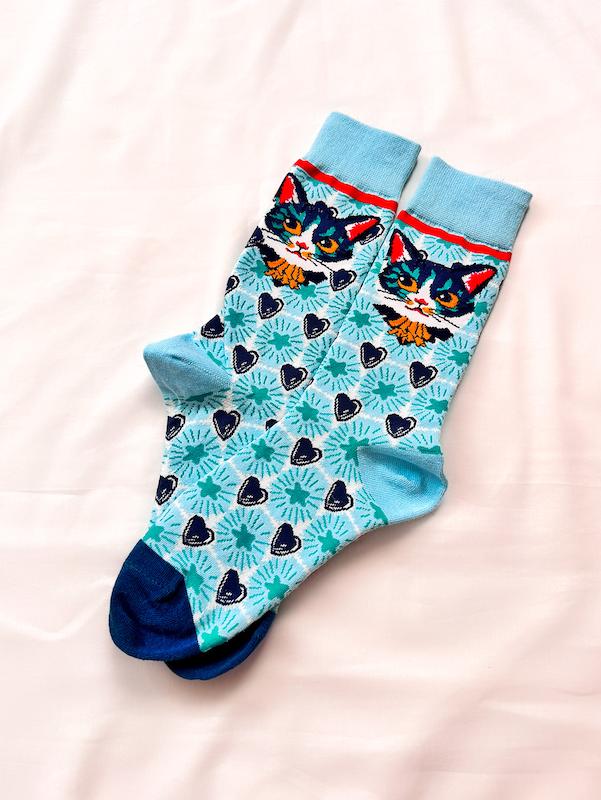 جوراب blue cat vibe