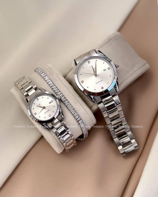 ست ساعت اومگا صفحه سفید