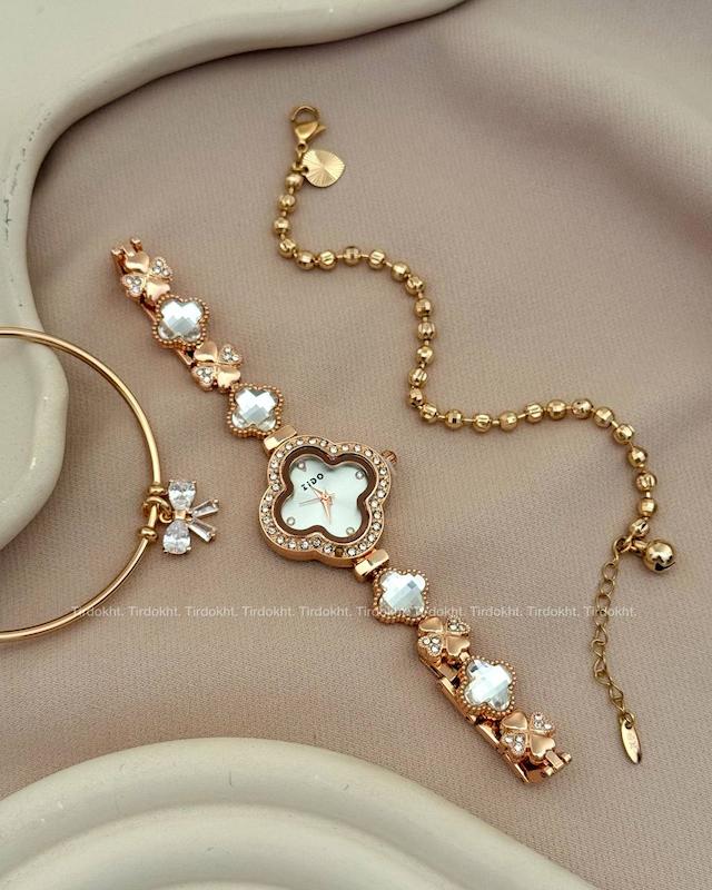 ساعت ونکلیف درجه ۱ رزگلد