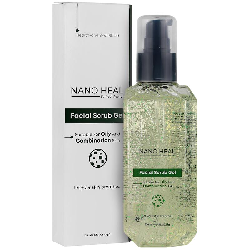 ژل شستشو اسکراب دار مناسب پوست چرب نانوهیل