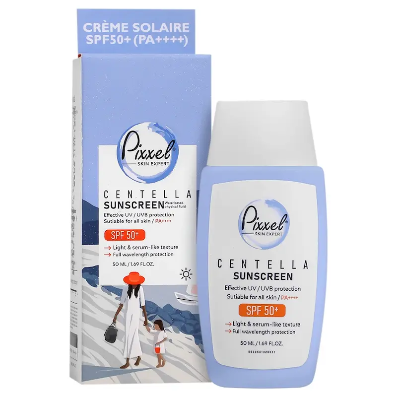 کرم ضد آفتاب صورت بدون رنگ سنتلا پیکسل با SPF50