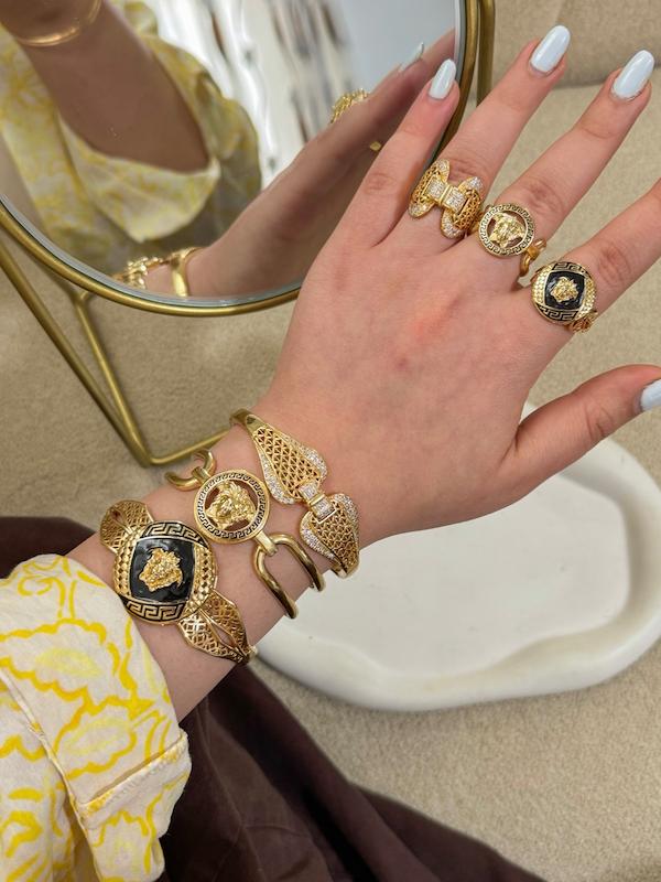 ست بنگل و انگشتر فری سایز