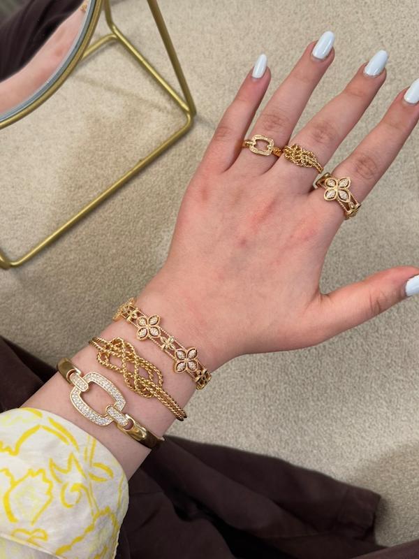 ست بنگل و انگشتر فری سایز