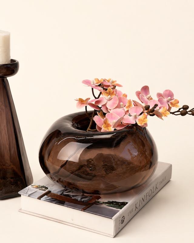 گلدان حوضی قهوه