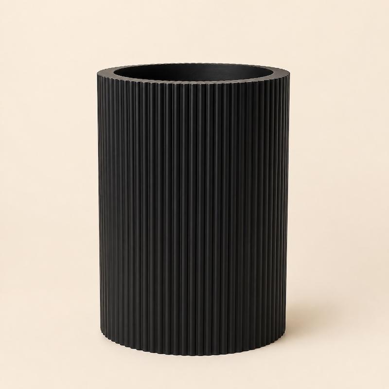 گلدان چوبی استوانه ای
