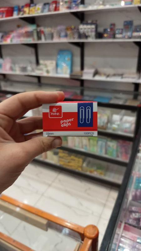گیره کاغذ Yan E سایز 33 میلی‌متر | بسته 100 عددی