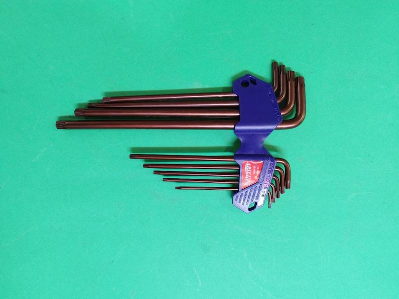 آچار آلن ستاره ای آریل کارتی فوق بلند 9 عددی