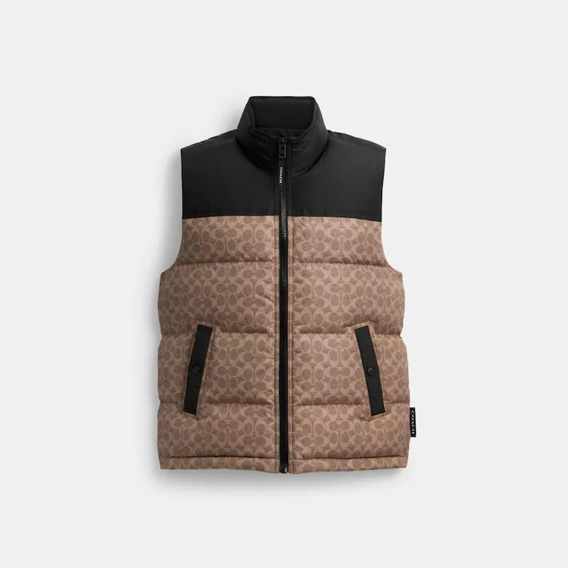 وست مردانه برند کوچ (COACH) مشکی قهوه ای