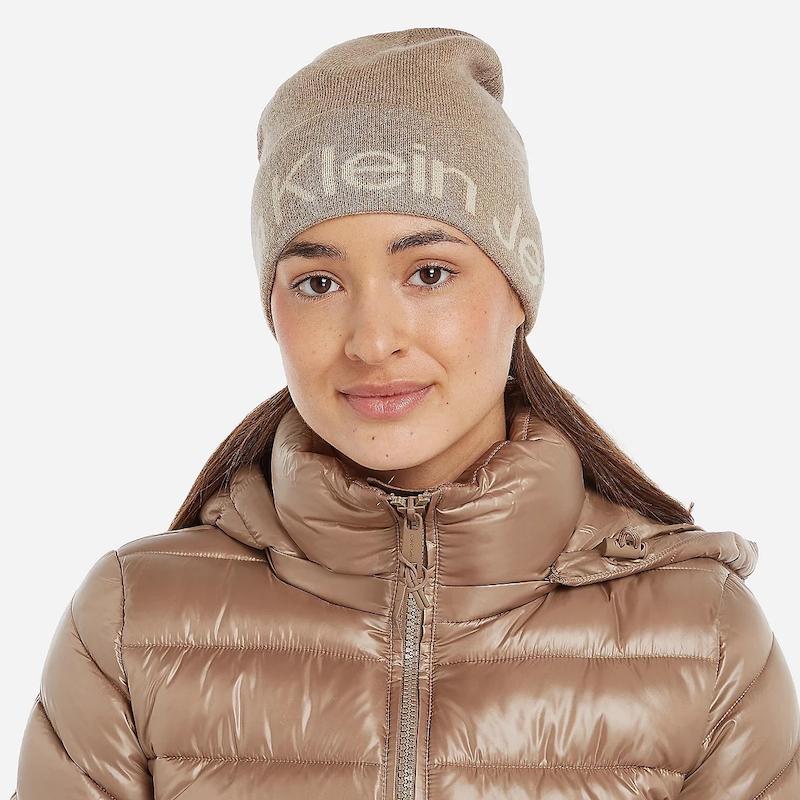 کلاه بافت یونیسکس برند کالوین کلاین (Calvin Klein) نسکافه ای