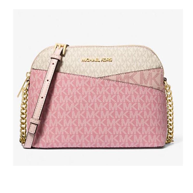 کیف دوشی  زنانه برند مایکل کورس (Michael Kors) صورتی کرم