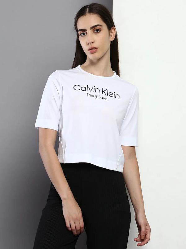 تیشرت زنانه برند کالوین کلاین (Calvin Klein) سفید 