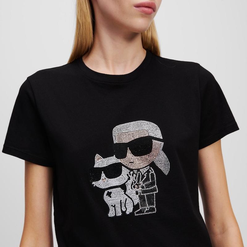 تیشرت زنانه برند کارل لاگرفلد (KARL LAGERFELD) مشکی