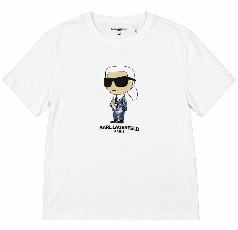تیشرت مردانه برند کارل لاگرفلد (KARL LAGERFELD) سفید