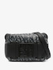کیف دوشی  زنانه برند آرمانی اکسچنج (Armani Exchange) مشکی طوسی 