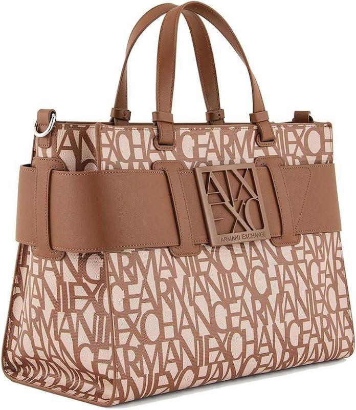 کیف دستی زنانه برند آرمانی اکسچنج (Armani Exchange) عسلی کرم