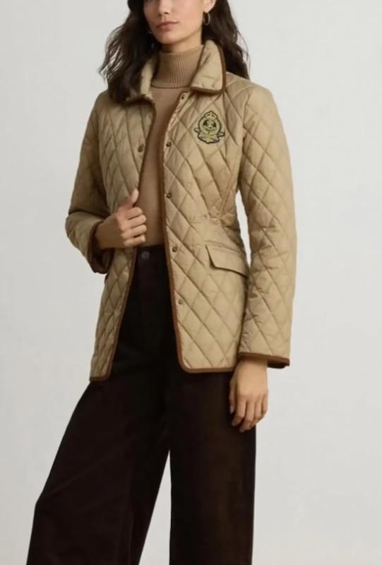 کاپشن زنانه برند رالف لورن (Ralph Lauren) کرم