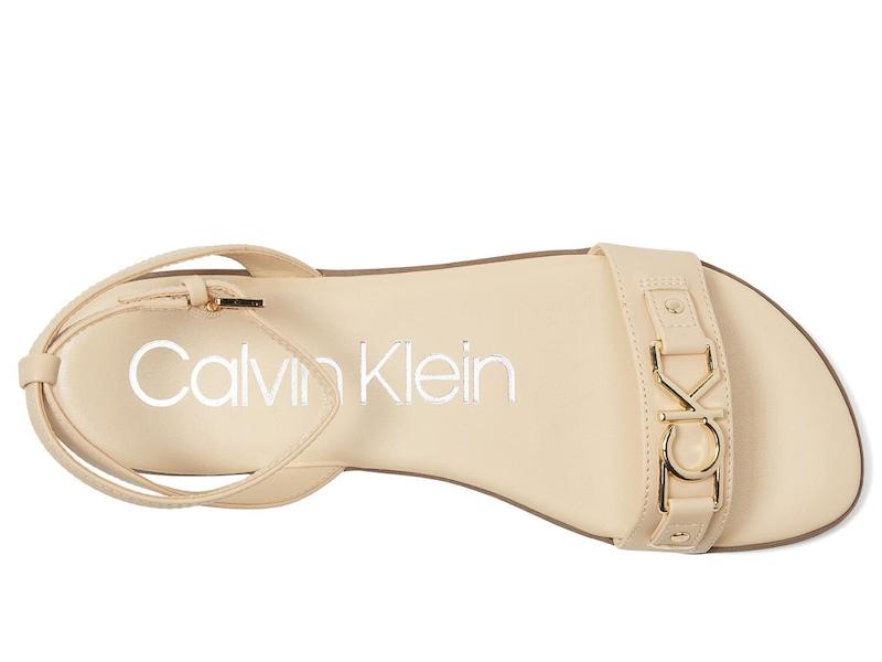 صندل زنانه برند کالوین کلاین (Calvin Klein) کرم