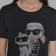 تیشرت زنانه برند کارل لاگرفلد (KARL LAGERFELD) مشکی