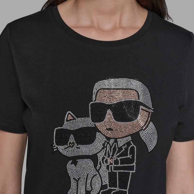 تیشرت زنانه برند کارل لاگرفلد (KARL LAGERFELD) مشکی