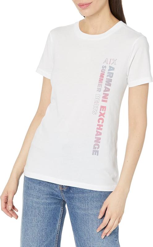 تیشرت زنانه برند آرمانی اکسچنج (Armani Exchange) سفید