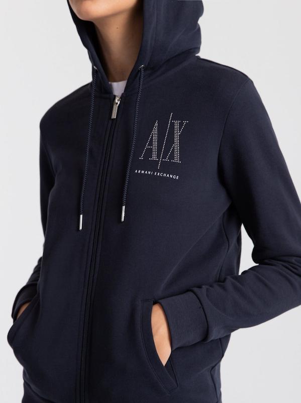 سوییشرت زنانه برند آرمانی اکسچنج (Armani Exchange) سرمه ای