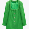 پیراهن زنانه برند زارا (ZARA) سبز