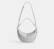 کیف دوشی  زنانه برند کوچ (COACH) نقره ای